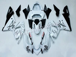 Fit for 2004 2005 ZX10R White Black CORONA ABS Injection Bodywork Fairing Kit - Foto 1 di 6