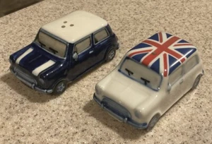 HTF OCUK Hand Painted Ceramic “MINI COOPER” Salt & Pepper Set NEW - Picture 1 of 3