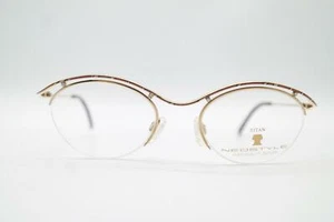 Vintage Neostyle Dynasty 817 Titan Gold Kupfer Halbrand Brille eyeglasses NOS - Bild 1 von 6