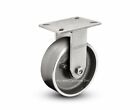 6A410fsr 6 X 3 Forged Steel Wheel Rigid Large Plate Caster 5400 Lb Capacity
