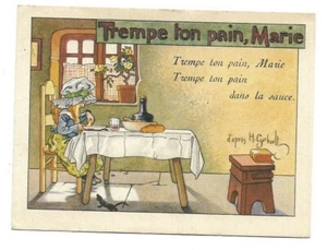 Trempe ton pain, Marie - - Chromo Ricqlès - Trade card - Bild 1 von 2