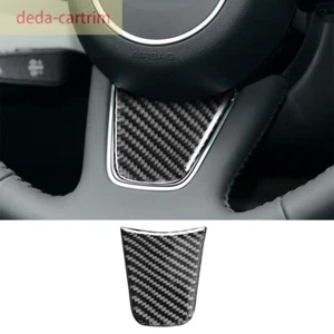 Carbon Fiber Steering Wheel Lower Chin Panel Cover For Audi A4 A4L B9 2017-2020 - Bild 1 von 9