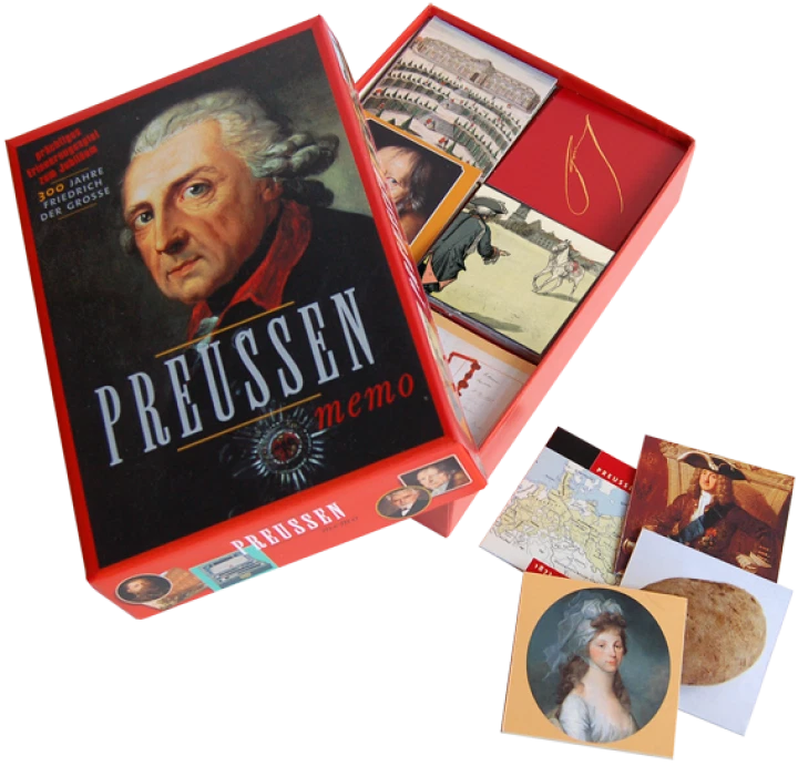 PREUSSEN - Gedächtnisspiel Preußen Alte Fritz Memory Memo Spiel Legespiel Karten - Bild 1 von 1