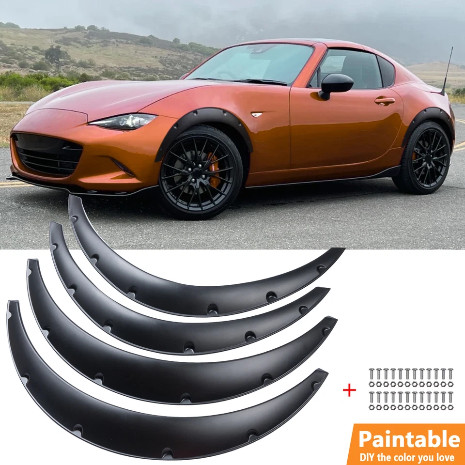 For Mazda Miata MX-5 1990 32" 35" Fender Flares Flexible Arches Wheel Body Kit Foto 1 de 4