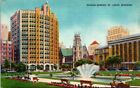 Postcard Sunken Garden St Louis Missouri 1951