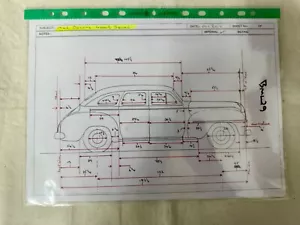 Brooklin Modelos 1942 Desoto Sedán BML29 Patrón Dibujos y Notas - Imagen 1 de 10