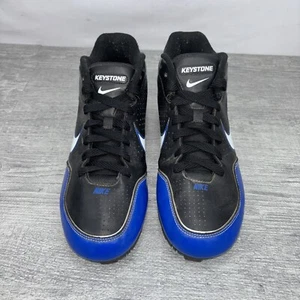 Nike Keystone Herren Baseball Stollen Schuhe Größe 9 blau schwarz - Bild 1 von 9
