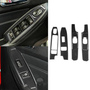 Fit For Hummer H3 2006-2010 Window Lift Switch Button Panel Cover Carbon Fiber×6 - Picture 1 of 20