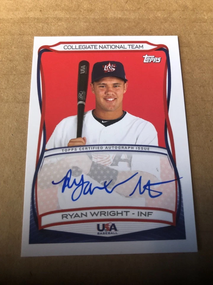 2010 USA Baseball Autographs #A42 Ryan Wright - Image 1 of 2