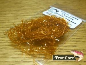 RUSTY ORANGE MICRO POLAR CHENILLE - NEW HARELINE DUBBIN FLY TYING MATERIAL - Picture 1 of 4