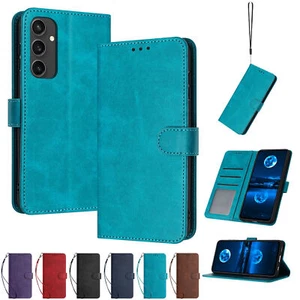 Leather Flip Wallet Phone Case For Huawei P20 P30 Y6 Nova 5T Honor Magic 4 Lite - Picture 1 of 18