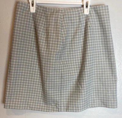 Minifalda lápiz Y2K vintage B musgo talla 12 a cuadros Academia Grunge preppy años 90 Foto 1 de 4