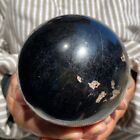 1396G Large Black Tourmaline Gemstone Crystal Sphere Rare Ball Healing Specimen