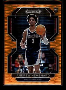 Selecciones del draft Panini Prizm 2022 Orange Pulsar #91 Andrew Nembhard SN,49 Gonzaga - Imagen 1 de 2