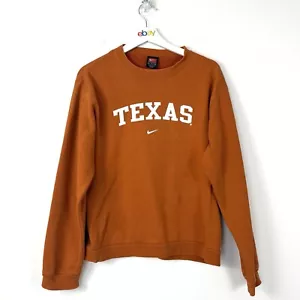 Vintage Nike Womens Pullover Jumper Orange Crew Neck Texas Size XL - Picture 1 of 10