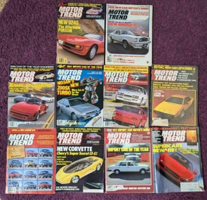 Vintage MOTOR TREND Magazine LOT of 10 1970s 1980s - Picture 1 of 5