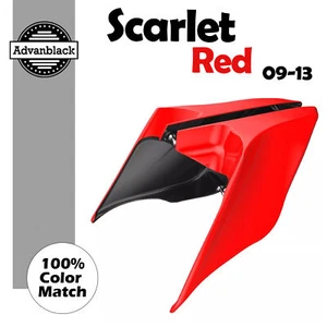 Cubierta lateral extendida Advanblack rojo escarlata para Harley Touring 09-13 - Imagen 1 de 8