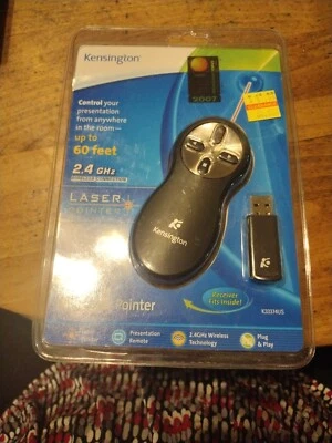 kensington wireless presenter with laser pointer Upto 60 Ft 2.4 GHz, 2006 - Image 1 of 4