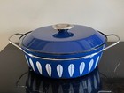Cathrineholm Blue Lotus Enamelware Casserole Pot
