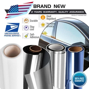 One-Way Mirror Window Film Privacy Tint Sun UV Reflective Heat Control for House - Picture 1 of 41