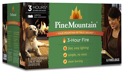 Troncos de fuego tradicionales de 3 horas, paquete de 6 Foto 1 de 1