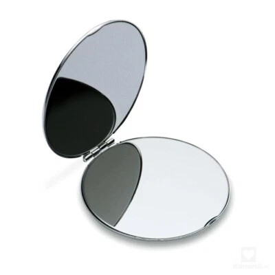PHILIPPI Taschenspiegel RONDO - Versilbert, Magnetverschluss, Ø 6 cm, Neu