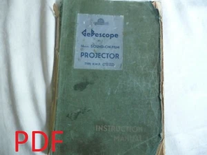 Instructions cine movie projector GEBESCOPE HMP 16mm - Email/CD - Picture 1 of 2