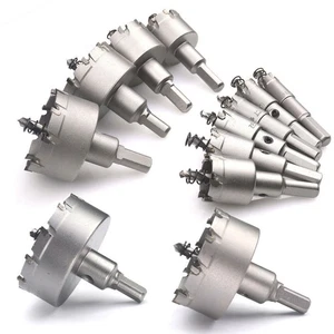 Hartmetall Lochsäge Auswahl 16-70mm für Stahl Edelstahl HM Bohrkrone - Bild 1 von 12