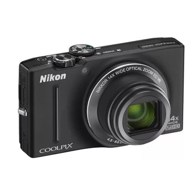 Цифровой фотоаппарат Nikon COOLPIX S8200 16,1 м компактный 14-кратный оптический зум черный английский - Изображение 1 из 4
