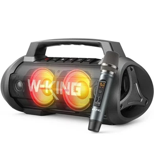 Portable Bluetooth Speaker with Wireless Microphone, 120W Peak 70W RMS Waterp... - Bild 1 von 9