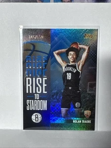Nolan Traore 2025 Topps NBA Rise To Stardom RC Blue Rainbow 111/150 #RTS-19 - Picture 1 of 11