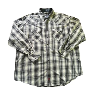 NEW Panhandle Slim Pearl Snap LS Button Up Shirt Plaid Multicolor XXL Men - Picture 1 of 8