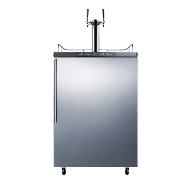 Summit SBC635MSSHVTWIN 24"W 6 Cu. Ft. Kegerator de doble grifo - acero inoxidable Foto 1 de 1