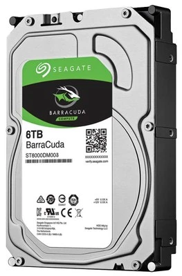 SEAGATE - Cakera Keras Desktop BarraCuda® 3.5”, 6TB - Image 1 of 3