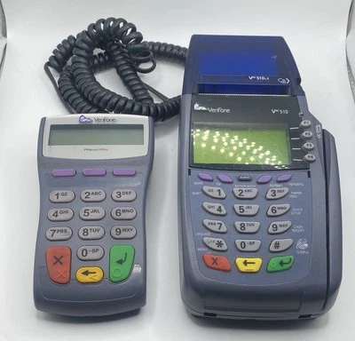 Verifone Omni 5100 3meg Dial Credit Card Terminal Just Missing Power Cable - Image 1 of 4