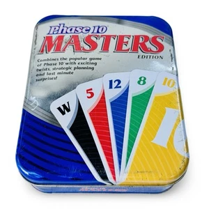 Phase 10 Masters Edition Card Game Collectible Tin 2009 Cards In Mint Condition - Picture 1 of 4