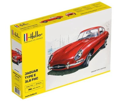 Heller - JAGUAR TYPE E E 3L8 FHC maquette kit plastique réf. 80709 Neuf 1/24 - Photo 1/4