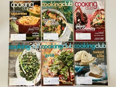 Lot 6 Cooking Club Magazine Various Issues Years 2012-2014 Paperback - Image 1 of 4