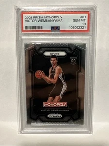 2023-24 Panini Prizm Monopoly - Victor Wembanyama #81 (RC) PSA 10 Gem Mint - Bild 1 von 2