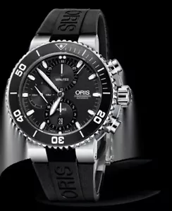 Oris Aquis Chronograph Automatic 500M WR Unworn NOS In Double Box. - Picture 1 of 14