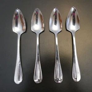 Norpro set of 4 Grapefruit Spoons Deluxe Polished Stainless Steel - Picture 1 of 2