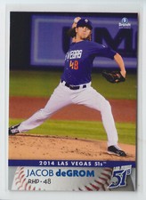 2014 JACOB deGROM LAS VEGAS 51'S PCL TOP PROSPECT NY METS RC 1ST CARD HOT 