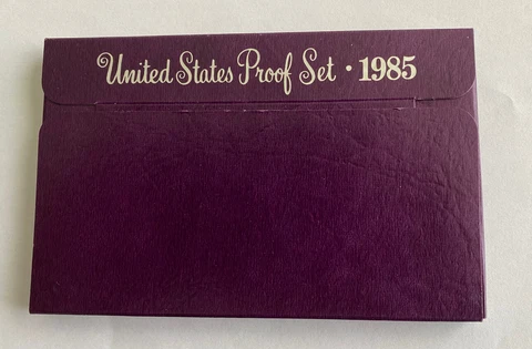 1985-S Proof Set U.S. Mint Original Government Packaging OGP Cover