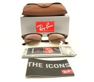 Ray-Ban Sunglasses RB3016 CLUBMASTER 990/7O Red Havana w/ Copper Flash 51 mm - Picture 1 of 14