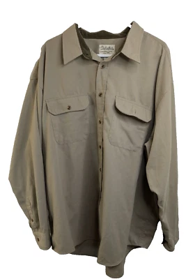 Cabela's, men's Khaki Shirt, brown, size 3XL - Image 1 of 3
