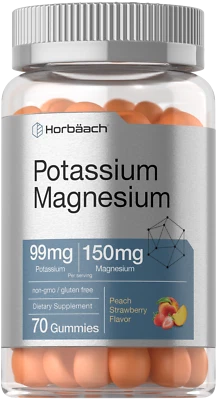 Gomitas suplemento de magnesio potasio | 70 unidades | sin OGM | por Horbaach Foto 1 de 4