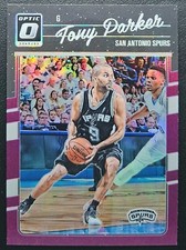 2016-17 Panini Donruss Optic Tony Parker Purple, San Antonio Spurs