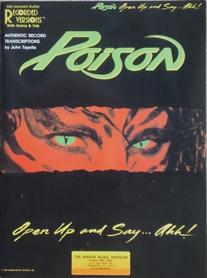 VENENO / ABRIR Y DECIR AHH! ~Versiones Grabadas Guitarra Auténticas NOTAS/PESTAÑA ~NUEVAS Foto 1 de 2