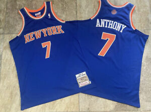 New York Knicks Carmelo Anthony regular season blue jersey