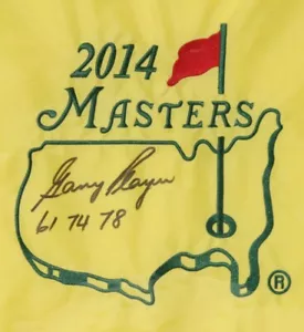 Gary Player signed 2014 Augusta National Masters Flagge handsigniert * Black Knight - Bild 1 von 10